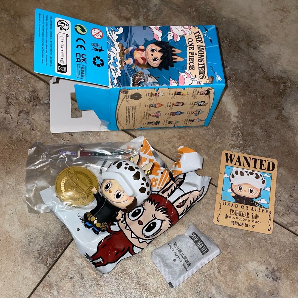 Pop Mart Labubu The Monsters x One Piece Series Trafalgar Law Figure